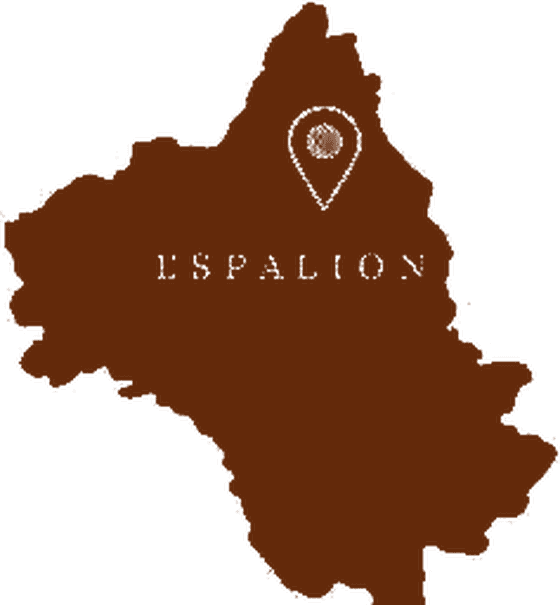 L'Aveyron, avec Espalion situé au nord du département